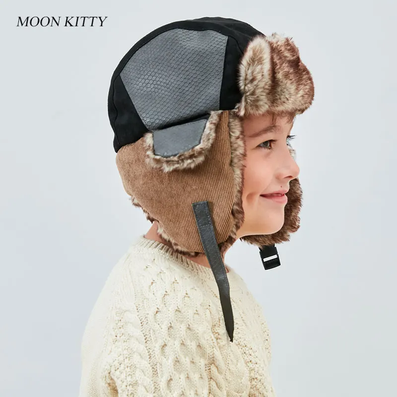 Moon Kitty/зимняя куртка-бомбер для маленьких мальчиков с уплотненными ушками