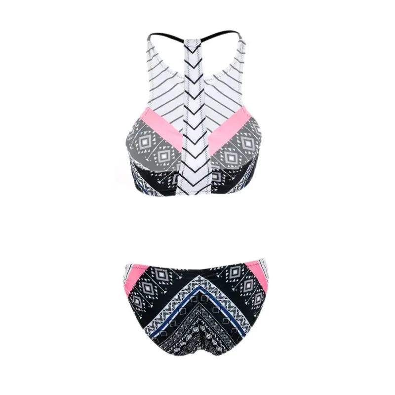 2017 Новый Летний стиль г. для женщин сексуальный топ Высокая средства ухода за кожей Шеи комплект бикини