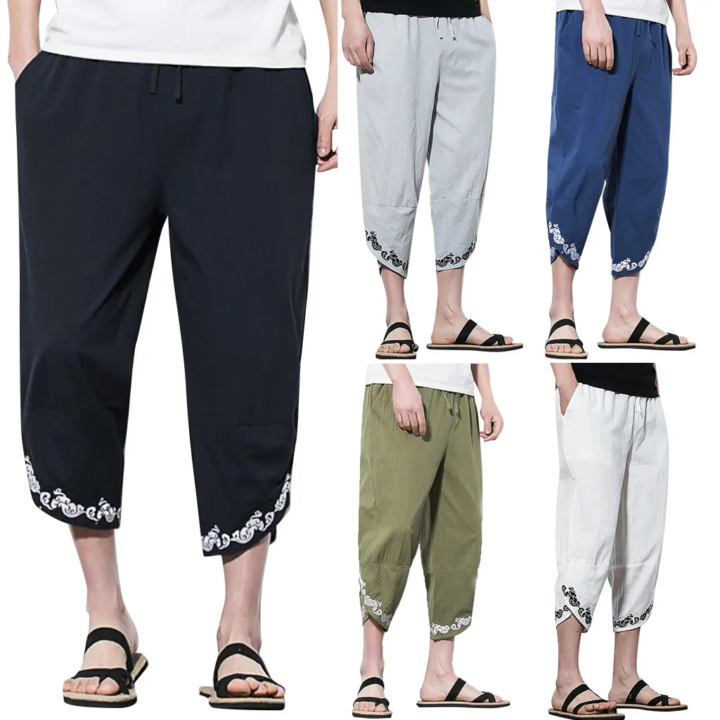 2019 новые летние мужские повседневные штаны-шаровары удобные штаны для пробежек