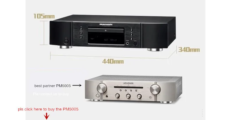 MARANTZ-audio HiFi CD-плеер CD5005/K1B CD5005 6,5 мм Порт поддержка наушников дистанционное управление fever CD-плеер