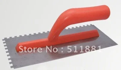 NCCTEC square notch trowel 6mm x 6mm teeth 12'' long plastic Soft Grip