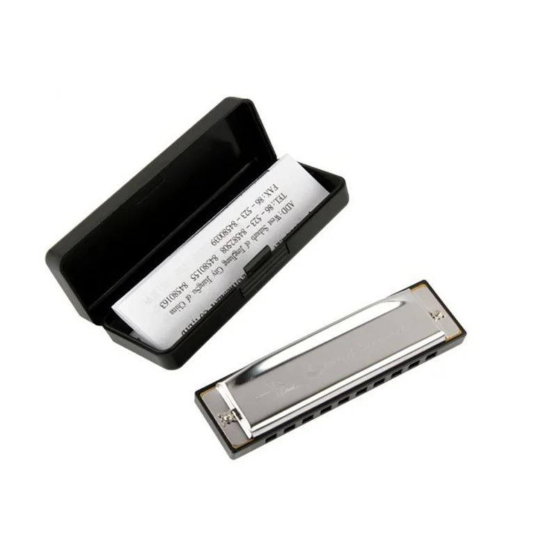 

D19 New Silver Swan Harmonica 10 Holes Key of C for Blues Rock Jazz Folk Harmonicas armonica g professionale