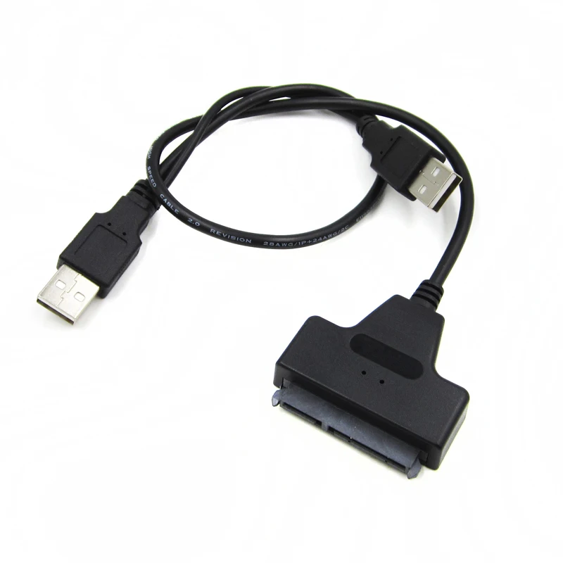 USB 2 0 для SATA 15 + 7 Pin данных и питания кабель адаптер 5 дюймов HDD SSD|usb 2.0|usb 2.0 to satausb cable |