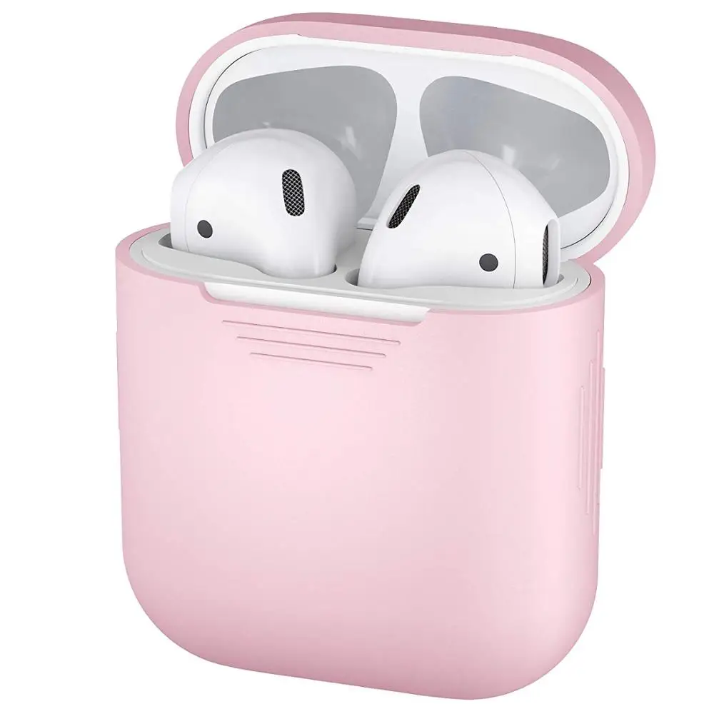 Чехол для AirPods защитный силиконовый чехол и кожа Совместимость с Apple Airpods 1 & 2
