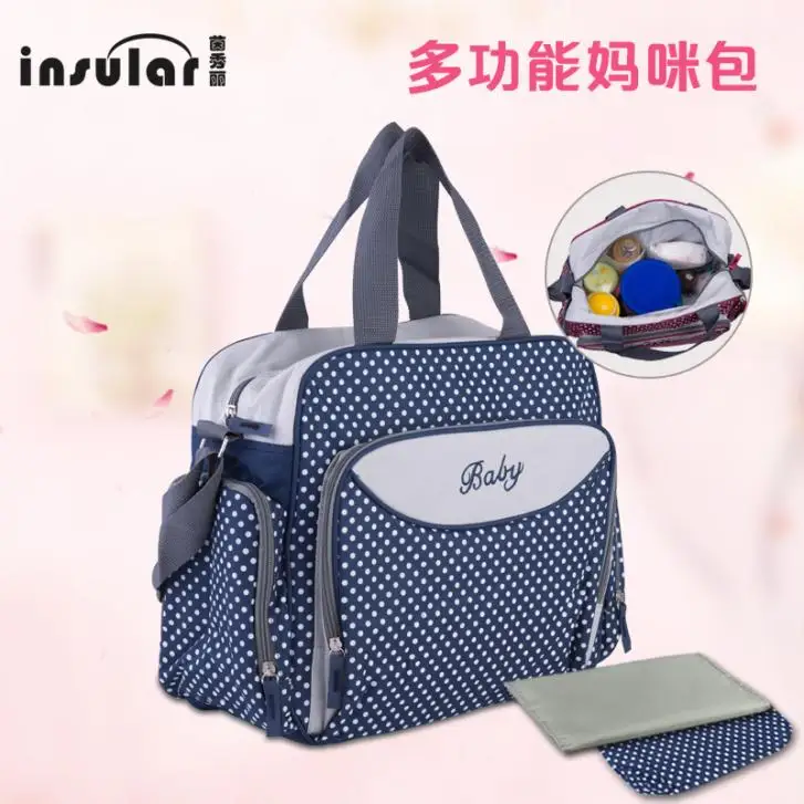 Горячая Распродажа нейлоновые сумки для детских подгузников водонепроницаемая