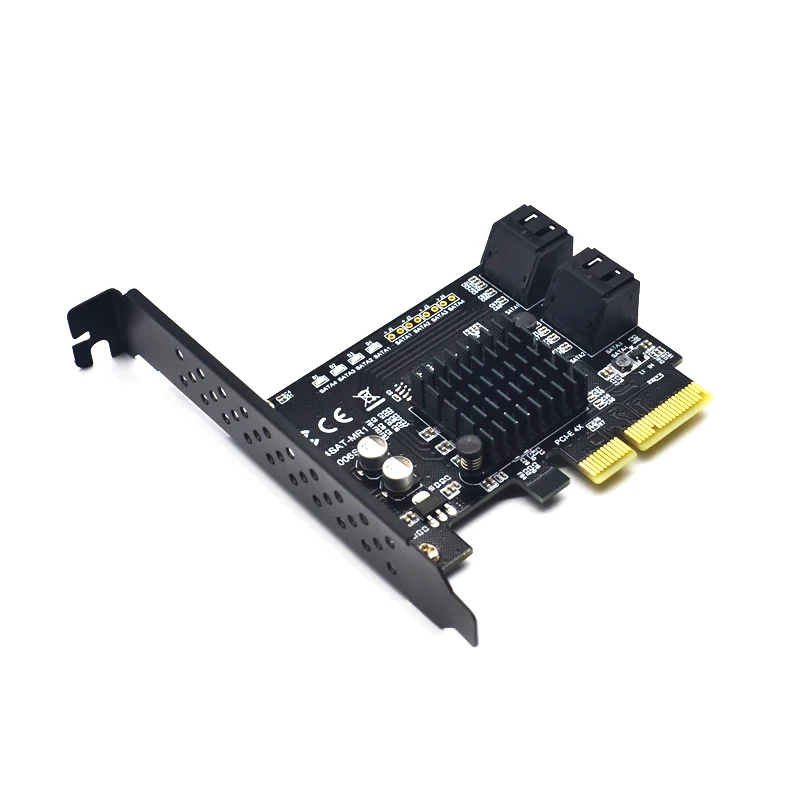 4 порта SATA 6G PCI Express контроллер карты PCI-e 4x SATA III 3,0 88SE9230 Чип поддержка PCI-E 4X8X16/RAID для SSD HDD