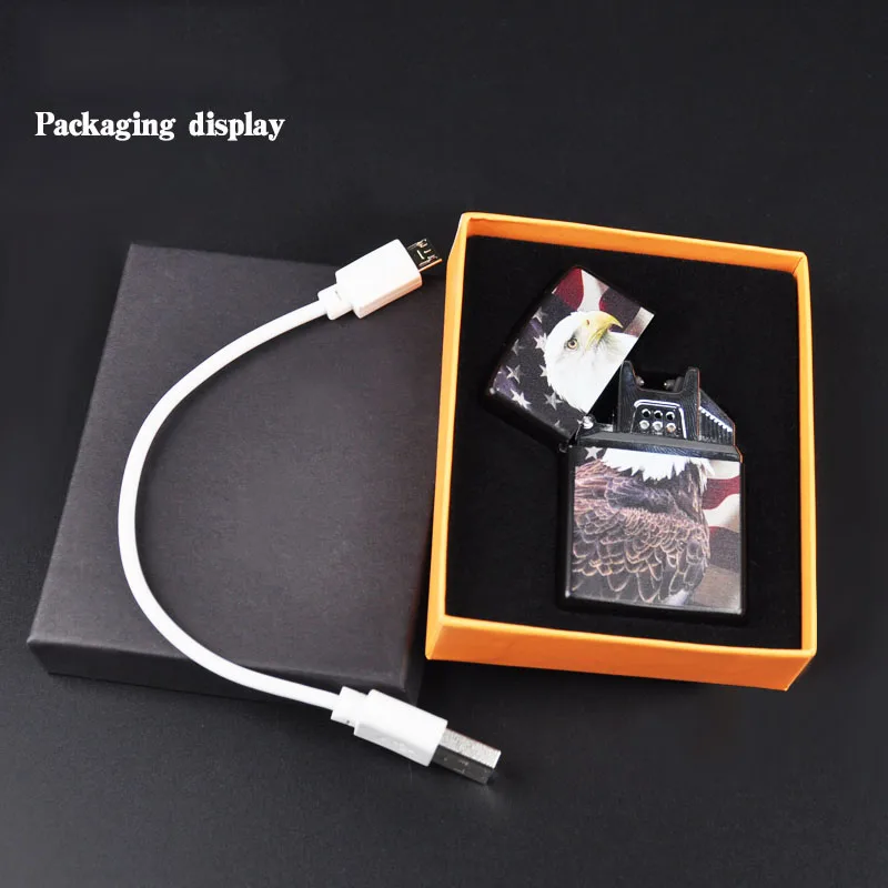 GERUI Популярные USB Зажигалка электронные Перезаряжаемые Боковая кнопка-переключатель фонарь Зажигалка импульсно-дуговая Зажигалка Ветрозащитная сигарета 220V