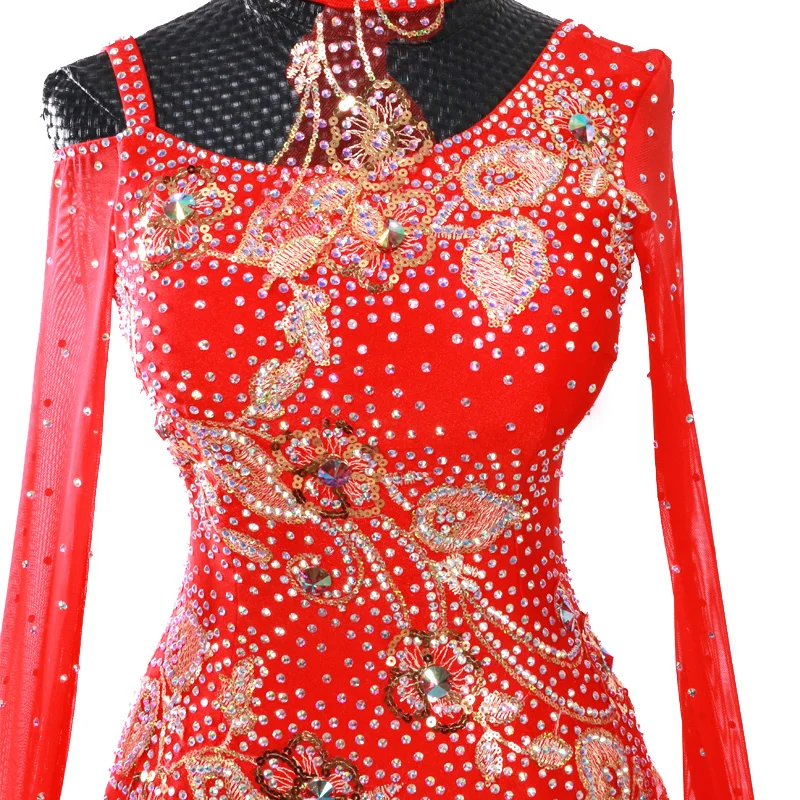 Танцевальное платье ручной работы/стандартное бальное для соревнований