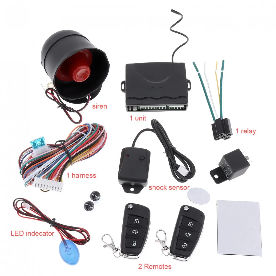Universal12V Автосигнализация без ключа система входа Поддержка Центральная система блокировки двери с дистанционным управлением сирена датчик
