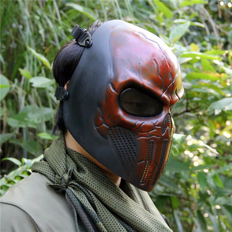 Каратель Chastener Ear-защитная маска для лица CS Airsoft Wargame пейнтбольная маска Хэллоуин Wargame косплей фильм бутафорская маска