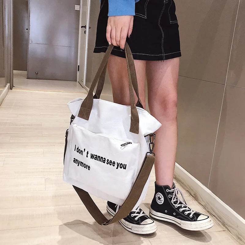 2019 ins Hot Lady Cotton Canvas сумки 3 ремни сумка Курьерские Для женщин сумка-мешок книги для
