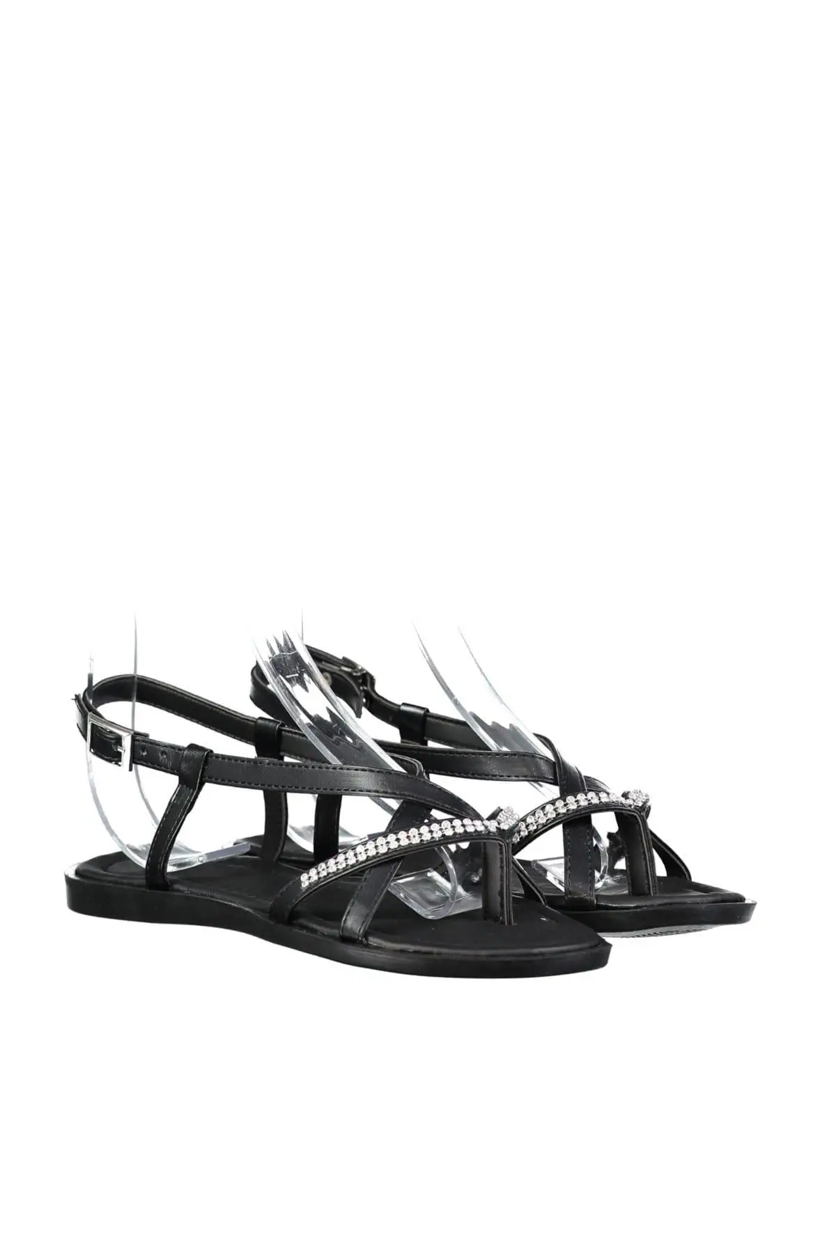 Trendyol черные женские босоножки TAKSS19OZ0039|Боссоножки и сандалии| |