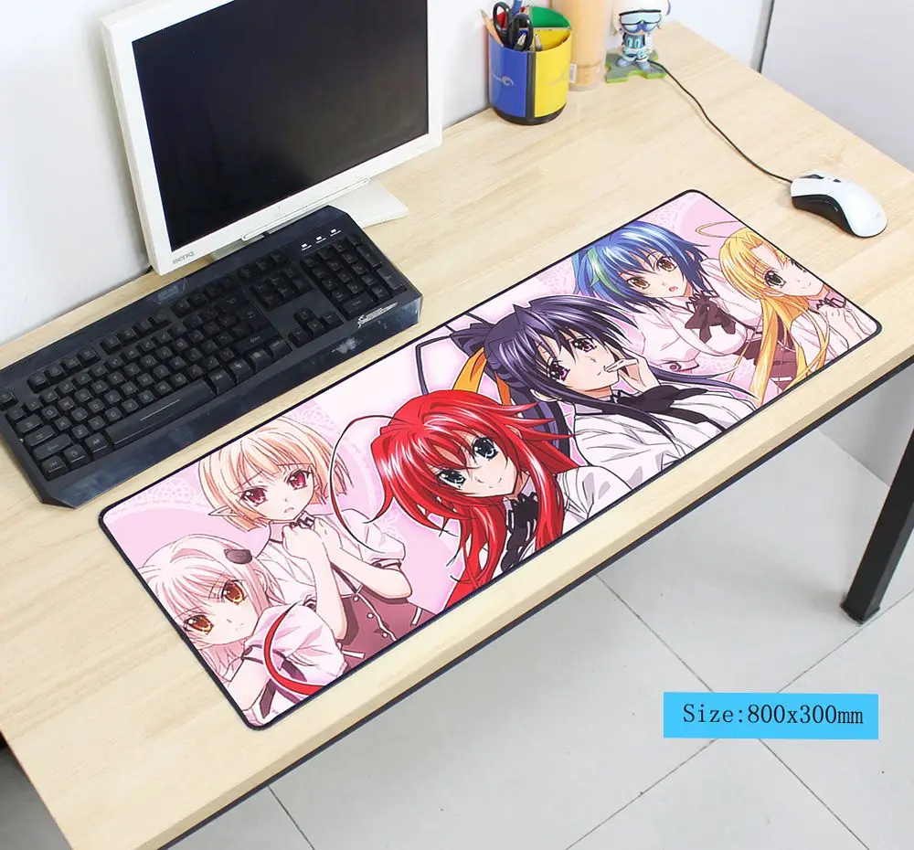 Коврик для мыши для средней школы dxd 800x300x3 мм коврик для мыши notbook компьютерный коврик для мыши Аниме игровой коврик для мыши геймер для клавиатуры коврики для мыши - Цвет: size 800x300x3mm