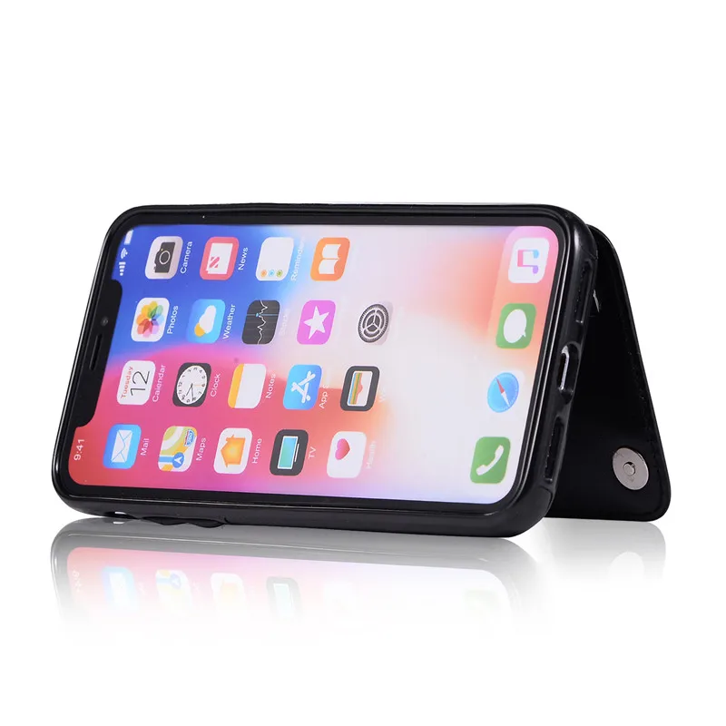 Tikitaka Butterfly Pattern Wallet Case For iPhone 7 8 Plus XR XS Max Magnet Leather Flip Cases For iPhoneX 7Plus 6 6S Plus Cover