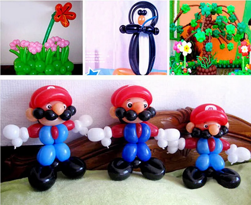 10 шт./лот волшебные воздушные шары надувные Длинные Воздушные сделай сам