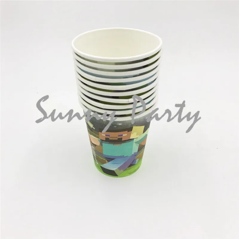 73 шт./лот Minecraft тема мультфильм столовая посуда набор украшений тарелка чашки