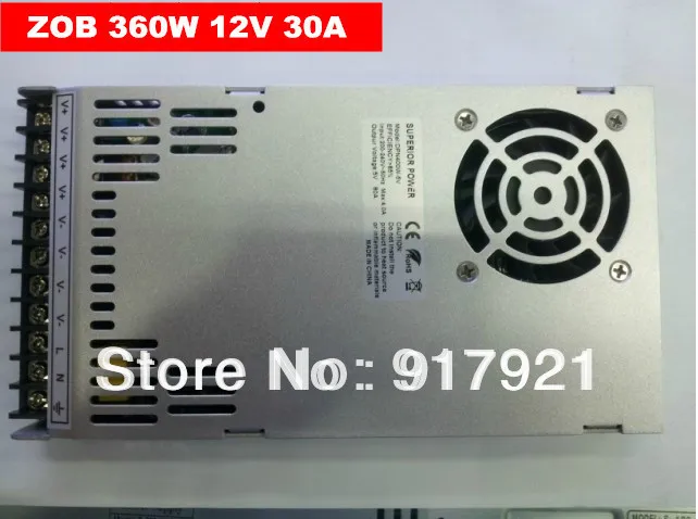 ZOB LED the latest products 360W 12V 30A AC/DC200V-240V switching power supply 360w led display / module dedicated wholesale |