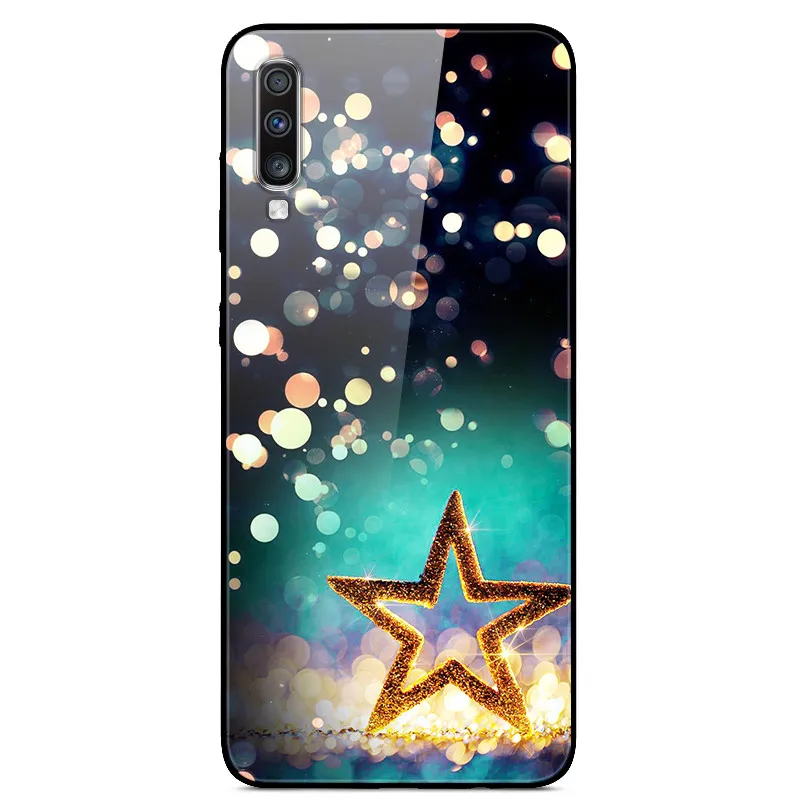 Для samsung Galaxy A70 чехол из закаленного стекла жесткий чехол s чехол для samsung Galaxy A70 чехол A705F Чехлы A 70 чехол для телефона - Цвет: 51