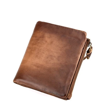 Кошелек мужской из натуральной кожи высокого качества на молнии|quality wallet|money