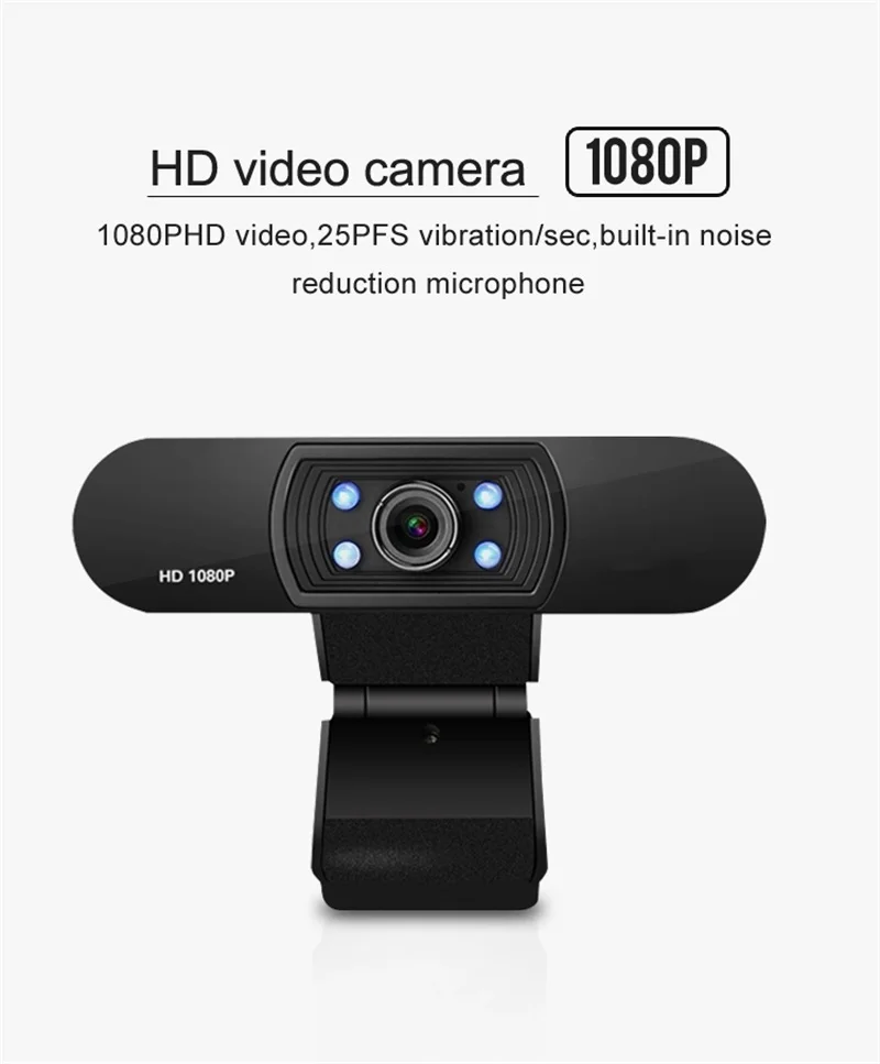 FELYBY H800 камера HD 1080P видео конференц-клип Компьютерная Встроенный микрофон |