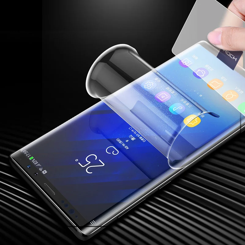 Hydrogel Screen Защитная пленка для экрана для samsung Note 9 10 Plus ROCK 0,18 мм с полным покрытием 3D изогнутая мягкая Гидрогелевая пленка для экрана для samsung Note 9 10 - Цвет: Hydrogel Screen