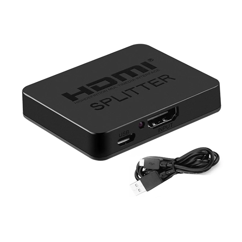 Full HD 1080p видео HDMI переключатель HDCP 4K сплиттер 1X2 сплит 1 в 2 выхода усилитель