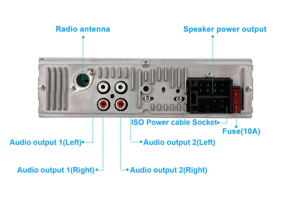 Автомагнитола 1DIN BT автомобильное радио аудио Автомобильный MP3-плеер Bluetooth