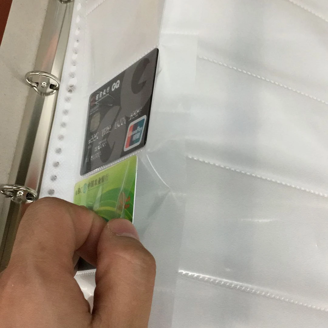

A4 30holes Loose Leaf Cards Collection Cases Clear Bag Sheets Protectors