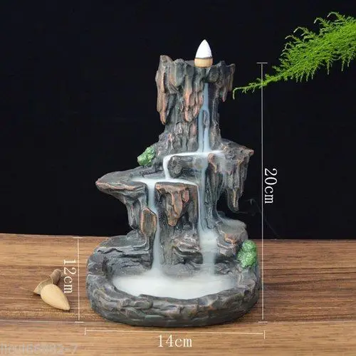Керамическая горная горелка для благовоний и 7 конусов|incense burner|smoke backflowincense backflow