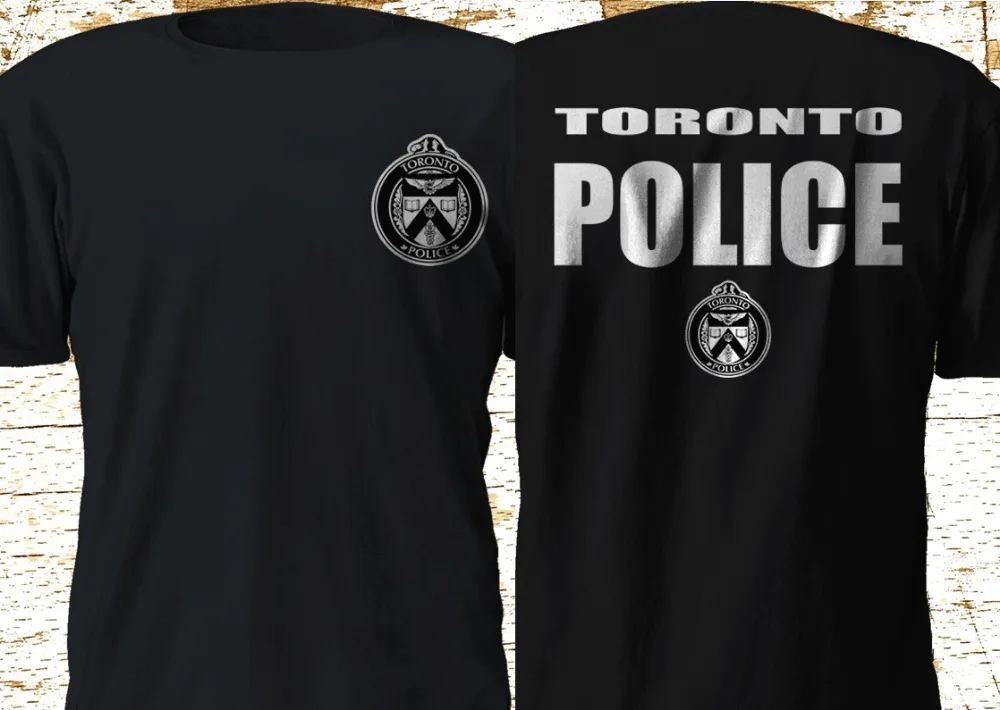 

New Toronto Police Service Department Fire Department New Fashion Men Hip Hop Print Novelty T Shirts