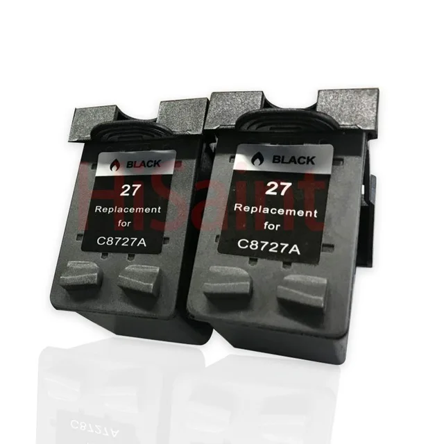 Восстановленный 27 черный картридж для HP Officejet 4255 4256 5608 5609 Deskjet 3320 3323 3325 3420