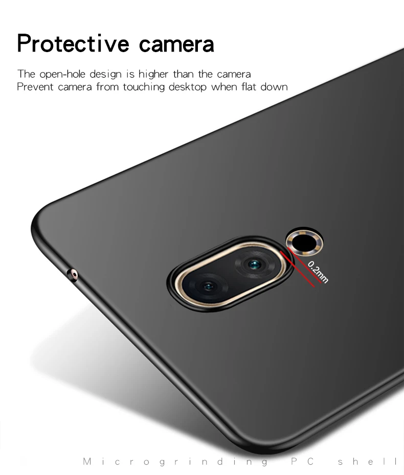 Гладкий чехол для Meizu 16th ультратонкий жесткий защитный из поликарбоната 16 m882h