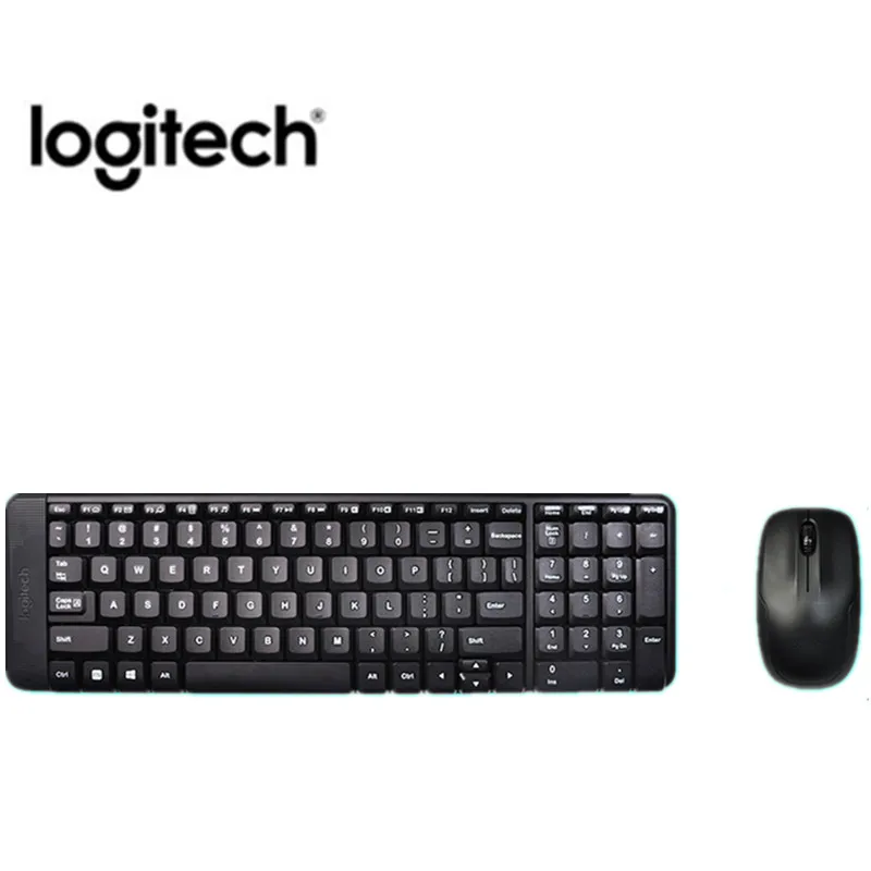 Logitech MK220 Беспроводная клавиатура мышь комбо английская ПК компьютер|Клавиатуры| |