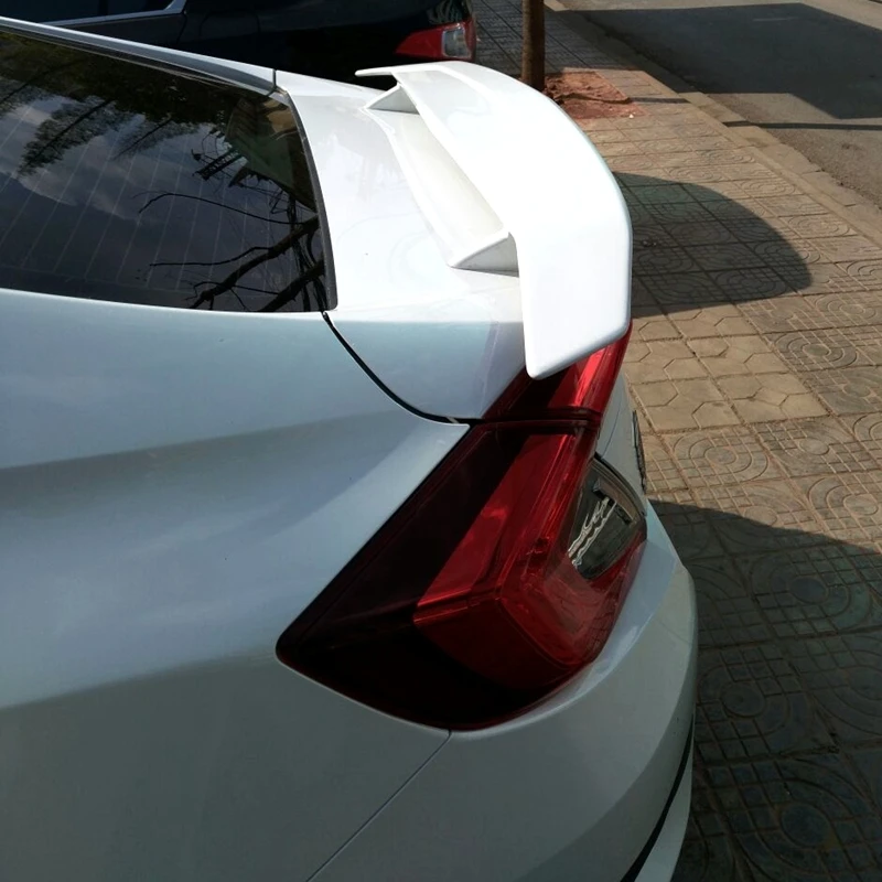 For Honda Civic 10th- Rear Trunk Spoiler High Quality ABS Material Primer Color Car Tail Wing Decoration