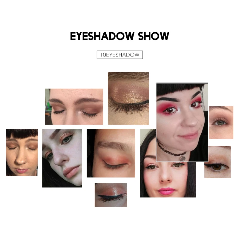 Single Color 10 Colors Eyeshadow Palette Makeup Cosmetic Waterproof Matte Glitter Pallete Make Up Eye Shadow |