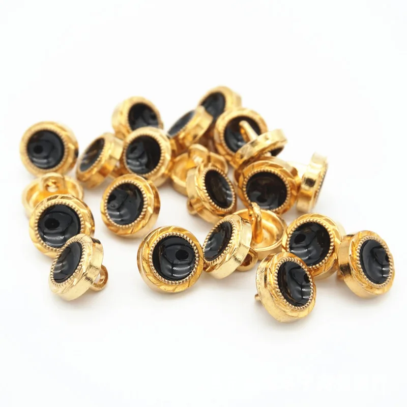 50pcs/lot Metal coats dripping oils buttons men and women black suits shirts dresses high-end gold coat C2-53 | Дом и сад