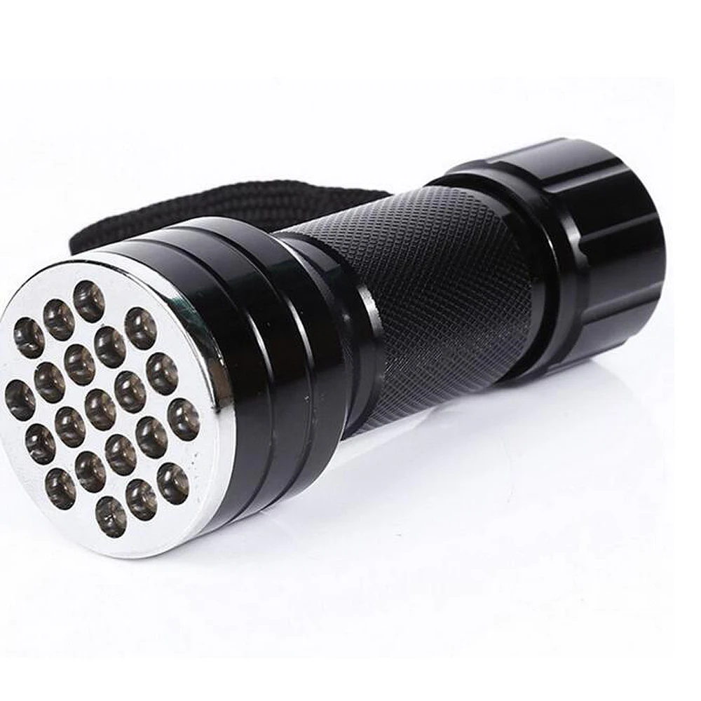 Мини Портативный УФ ультрафиолетовый 21 светодиодный вспышка светильник