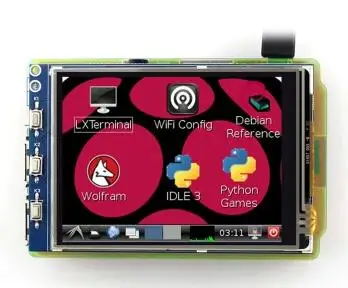 Raspberry Pi 3 2 дюймовый SPI TFT LCD резистивный сенсорный экран V4 (4:3) 320*240 для RPi B/B +/2B|Экраны|