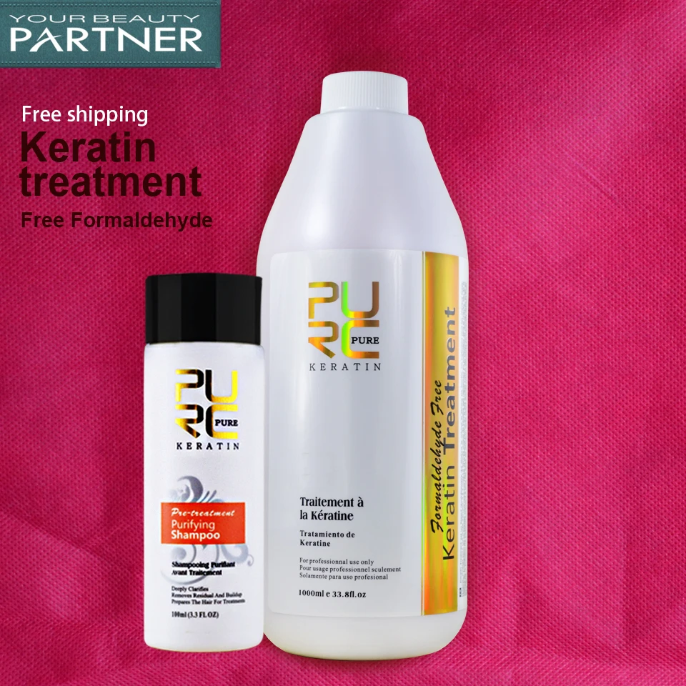 Продукт для выпрямления волос бразильский кератин свободный формальдегид и 100 мл