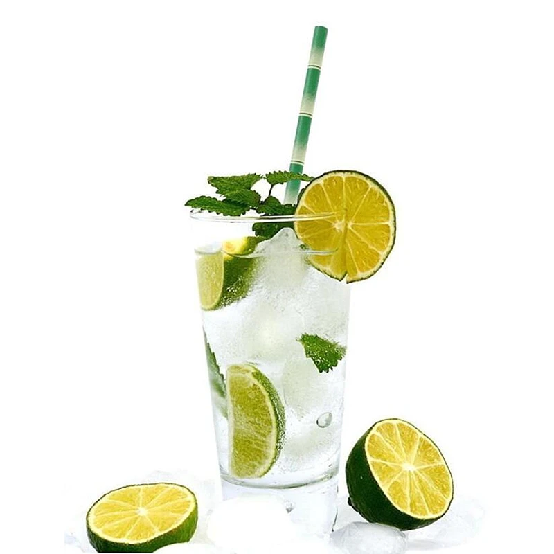 Фрукты Ананас Клубника Арбуз Лимон бумага соломинки на день рождения свадебные