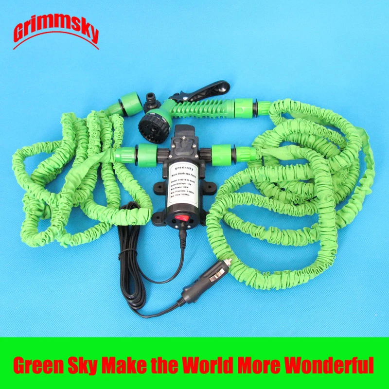 

5.5L/Min 8m Range 12V DC 80W Vehicle Mounted Kits High Pressure Self-priming Portable Pump Car Wash