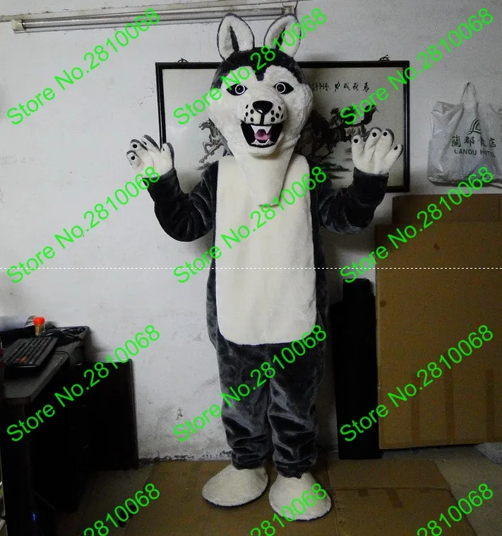 Эва материал шлем хаски собака талисманы костюмы мультфильм одежда рекламные