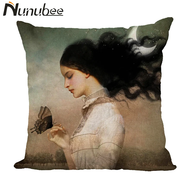 Nunubee Знаменитые Картины маслом Художественная Подушка Чехлы винтажный Стильный