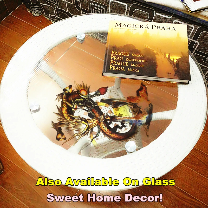 Временная татуировка SHNAPIGN с золотым Драконом боди арт флеш наклейка s 21*15 см