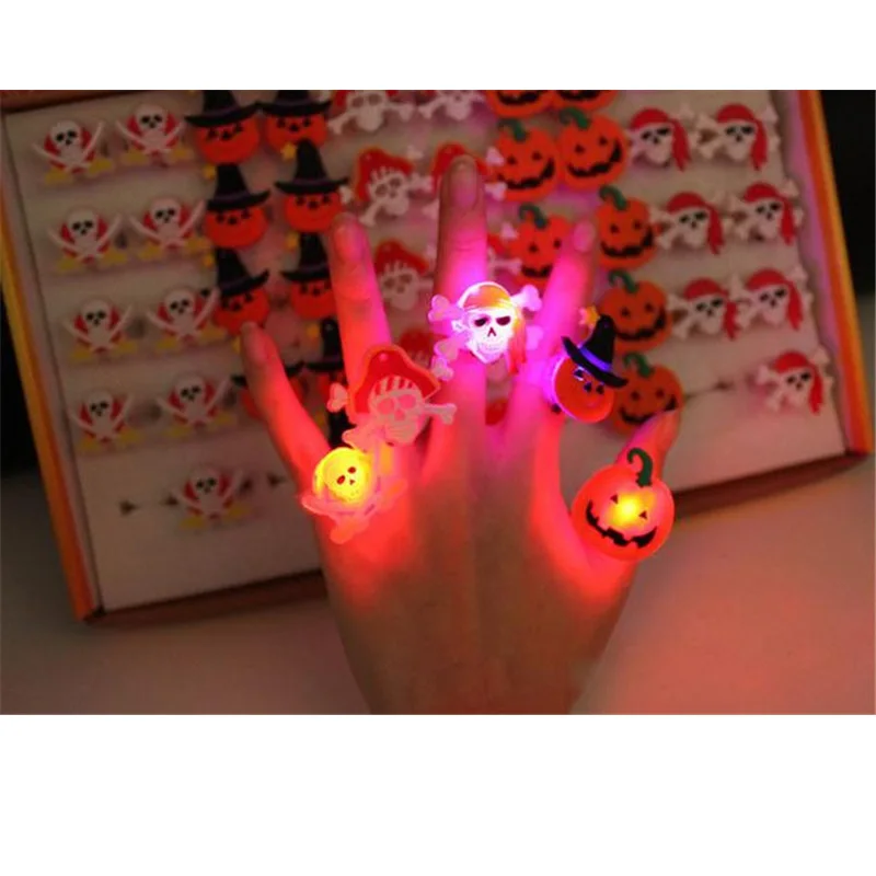 2018 Настоящее светодиодное танцевальное цветное светящееся кольцо для Хэллоуина