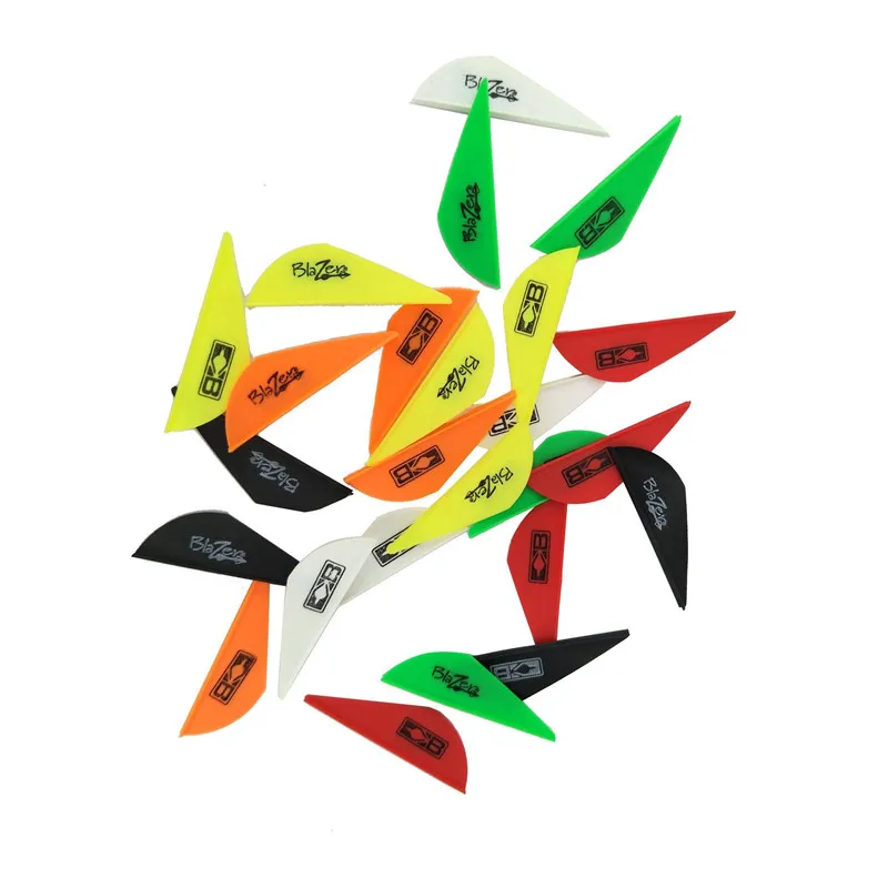 30 штук 2 дюйма Пластиковые стрелы перо стрельба из лука флетки для стрельбы