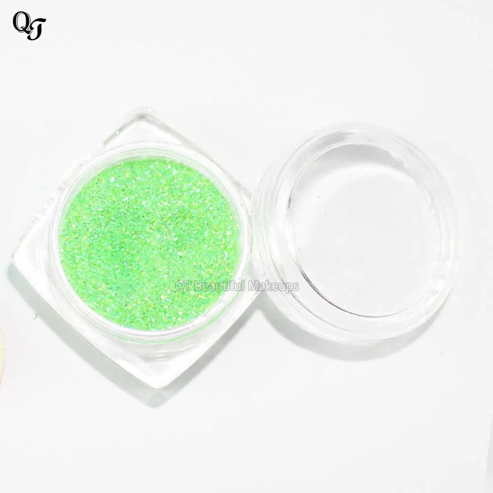1 коробка зеленых мини тонких блесток для ногтей украшение и блеск