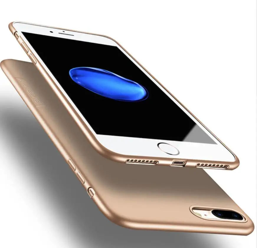 X-Level Силиконовый ТПУ чехол для телефона для iPhone X XS XR XS MAX 7 8 Plus ультратонкий 360 Защитный задний Чехол для iPhone 6 6S Plus SE - Цвет: Золотой