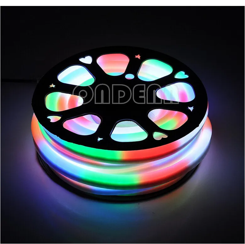 RGB светодиодный гибкий неоновый светильник 2-провода с 80led/m AC110V 220V LED Flex Tube Light CE RoHS