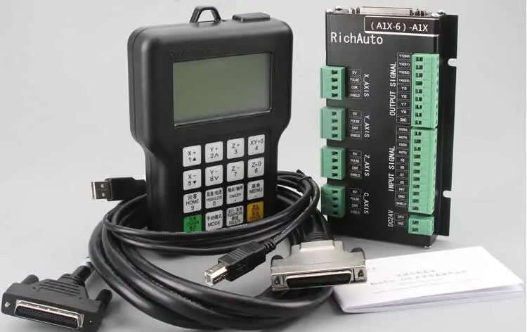 Обновленная версия RichAuto A11 CNC DSP контроллер A11S A11E 3 оси Замена контроллера 0501 для